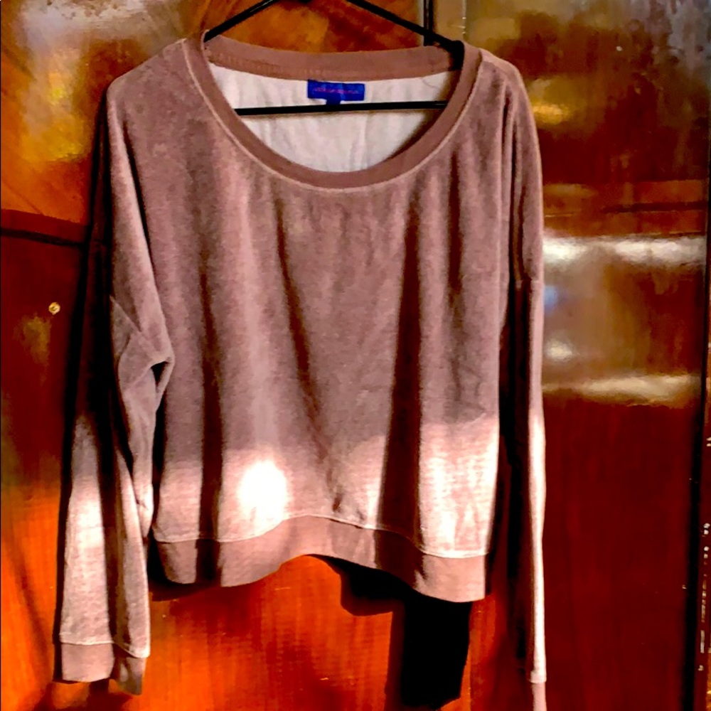 Velour sweatshirt